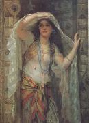 William Clarke Wontner Safe,One of the Three Ladies of Bagdad (mk32) oil on canvas